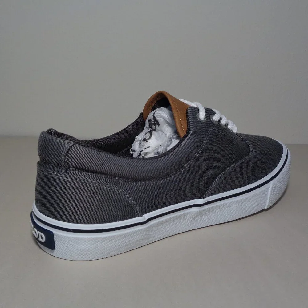 Izod Size 10 M / RANGLEY / Gray / Canvas / Casual Deck Sneakers New Men's Shoes
